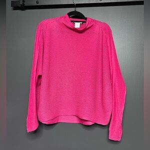 Issey Miyake Pleated Blouse Hot Pink Japan size 2